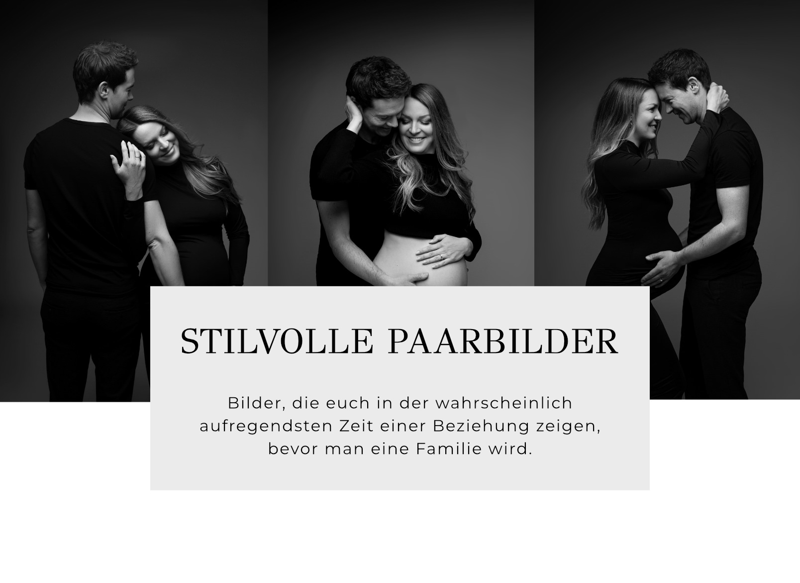 Babybauchshooting mit Partner Kaarst